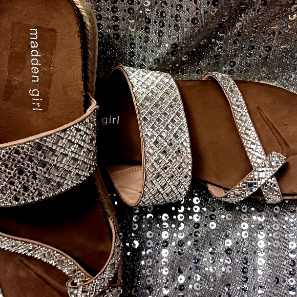 Madden Girl Caseo Platform Espadrille Sandal Size 10 Nwot - Picture 8 of 12